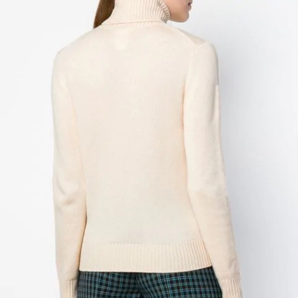 Chloé Turtleneck Sweater Pullover Buttercream S ❤ - Picture 3 of 6